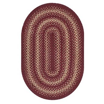 Homespice Premium Jute Braided Indoor Table Placemats Oval/Rectangular (13" x 19"), Set of 4