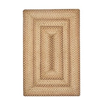 Homespice Premium Jute Braided Indoor Table Placemats Oval/Rectangular (13" x 19"), Set of 4