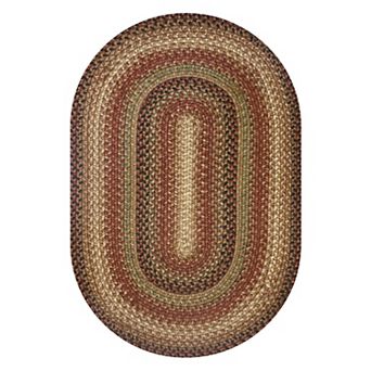 Homespice Premium Jute Braided Indoor Table Placemats Oval/Rectangular (13" x 19"), Set of 4