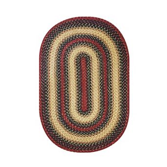 Homespice Premium Jute Braided Indoor Table Placemats Oval/Rectangular (13" x 19"), Set of 4