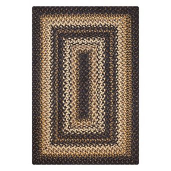 Homespice Premium Jute Braided Indoor Table Placemats Oval/Rectangular (13" x 19"), Set of 4
