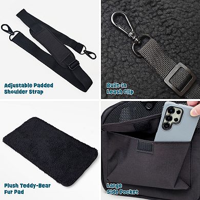 Hoomans + Paws Airline-Approved Pet Carrier with Expandable Mesh Window & Plush Pad