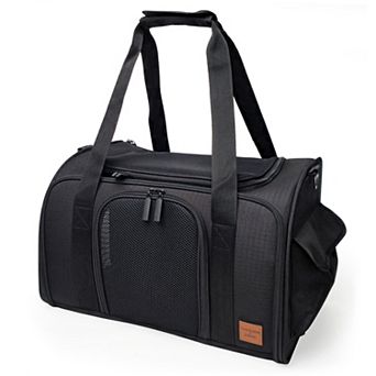 Hoomans + Paws Airline-Approved Pet Carrier with Expandable Mesh Window & Plush Pad