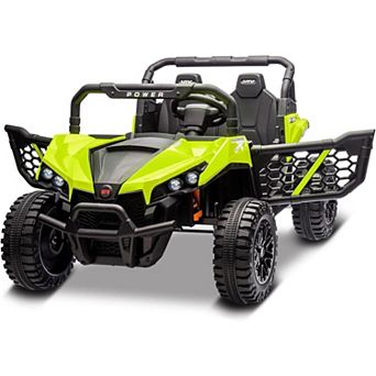 12V Kids Dump Truck Ride On Toy, Electric Vehicle with Shovel, LED Lights