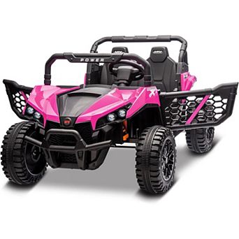 12V Kids Dump Truck Ride On Toy, Electric Vehicle with Shovel, LED Lights