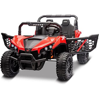 12V Kids Dump Truck Ride On Toy, Electric Vehicle with Shovel, LED Lights