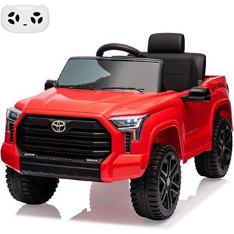 Licensed Toyota Kids Ride On Truck, 12V Electric Car w/LED Lights & Music