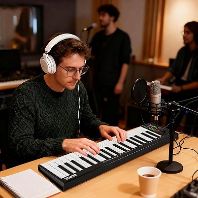 Portable MIDI Keyboard Controller with USB Connectivity,Arranger Keyboard for Students