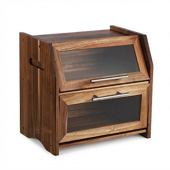 Farmhouse Bread Box Countertop, Bread Storage Container, Large Capacity Storage Container