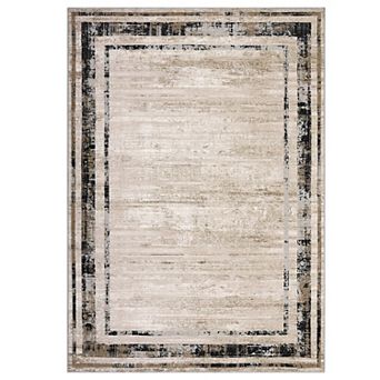 Pearl Velvet Dark Blue Rectangular Hallway Bathroom Entryway Kitchen Office Foldable Geometric Rug