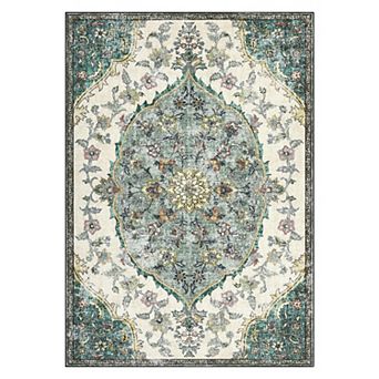 Polyester Cashmere Hallway Bathroom Entryway Kitchen Office Foldable Geometric Persian Washable Rug