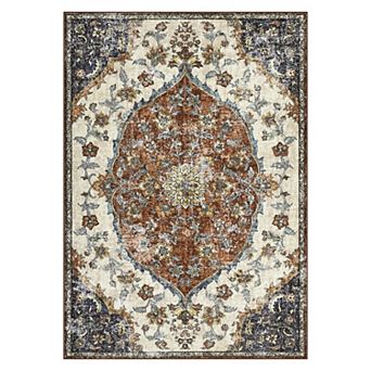 Polyester Cashmere Hallway Bathroom Entryway Kitchen Office Foldable Geometric Persian Washable Rug