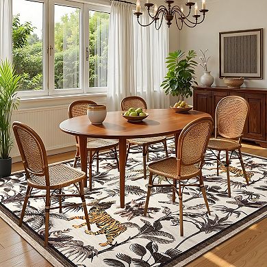 Polyester Rectangular Hallway Bathroom Entryway Kitchen Office Modern Washable Area Rug