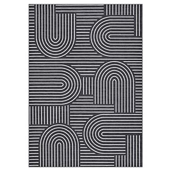 Modern Abstract Living Room Rug Non Slip Thin Washable Soft Low Pile Carpet Indoor Decorative Mat