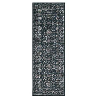 Washable Area Rugs, Non-Slip Stain Resistant Low Pile Vintage Oriental Home Decor