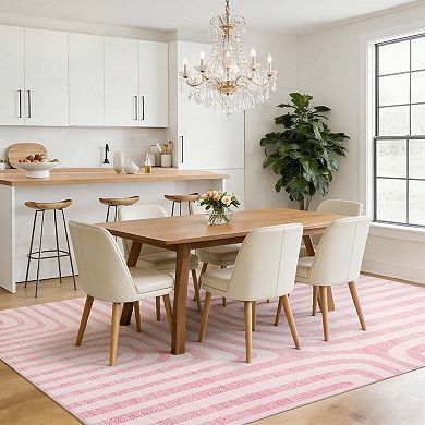 Abstract Washable Area Rug, Rug for Bedroom Non-Slip Soft Living Room Rug