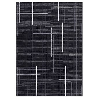 Polyester Yarn Cashmere Rectangular Hallway Bathroom Entryway Kitchen Office Foldable Geometric Rug