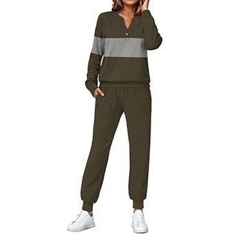 SHESHOW Jogging Fall Outfits Woman Long Sleeve Tops High Waisted Sweatpants Loungewear Suits