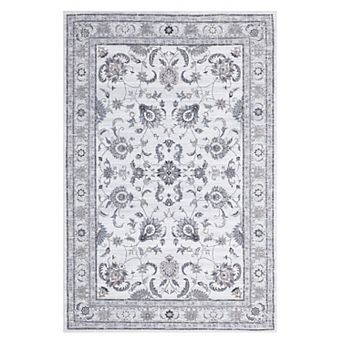 Polyester Printed Persian Medallion Washable Floral Hallway Runner Rug