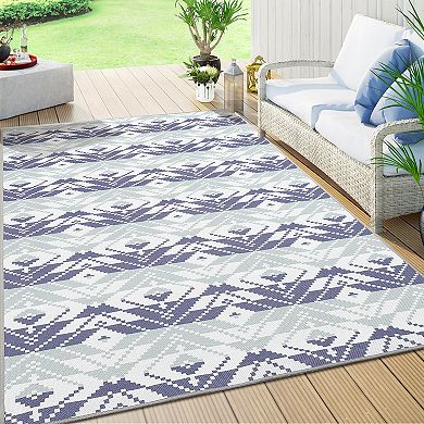Rectangular Hallway Bathroom Entryway Kitchen Office Foldable Geometric Printed Washable Area Rug