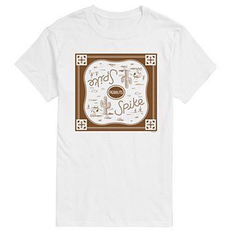 Men's Peanuts Spike Bandana Print Graphic Tee