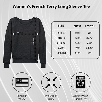 Women's The Devil Wears Prada Fashion Sketchbook French Terry Long Sleeve Tee