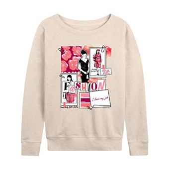 Women's The Devil Wears Prada Fashion Sketchbook French Terry Long Sleeve Tee