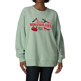 Women's The Devil Wears Prada In My Miranda Era Oversized Fleece Crew Sweatshirt
