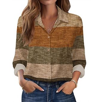 Zeagoo Women s Dressy Casual Long Sleeve Satin Silk Button Down Shirts, Business Dressy Fall Tops