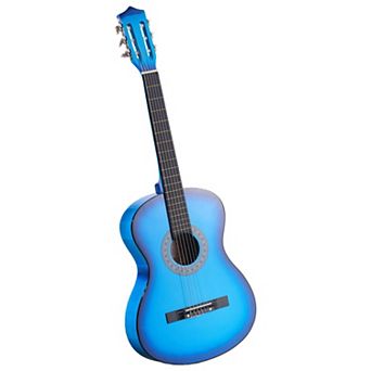 Beginner Classical Guitar for Young Musicians with Nylon String, Shoulder Strap, and Carry Bag