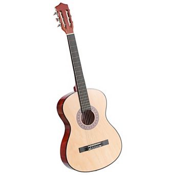 Beginner Classical Guitar for Young Musicians with Nylon String, Shoulder Strap, and Carry Bag