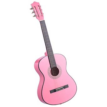 Beginner Classical Guitar for Young Musicians with Nylon String, Shoulder Strap, and Carry Bag