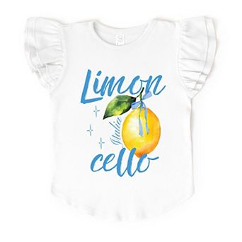Limoncello Watercolor - Flutter Sleeve Graphic T-Shirt