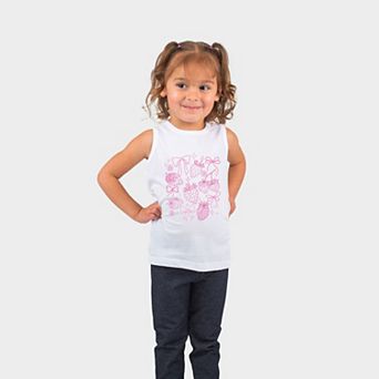 Coquette Strawberries Outlined - Toddler Graphic Tank