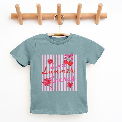Sweet Summer Energy Cherries - Youth Short Sleeve Graphic T-Shirt