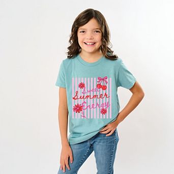Sweet Summer Energy Cherries - Youth Short Sleeve Graphic T-Shirt