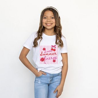 Sweet Summer Energy Cherries - Youth Short Sleeve Graphic T-Shirt