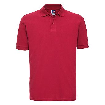 Russell Mens 100% Cotton Short Sleeve Polo Shirt