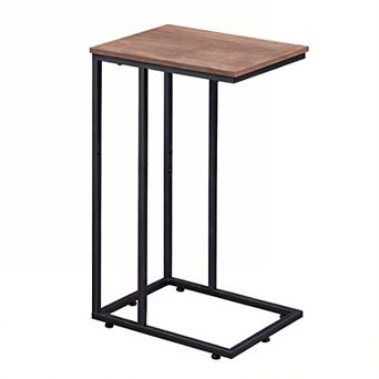 C Shaped End Table TV Tray Table Home Dorm