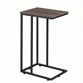 C Shaped End Table TV Tray Table Home Dorm