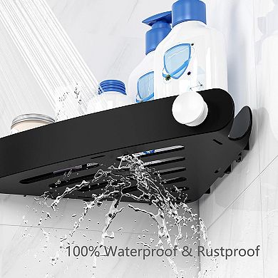 Shower Corner 90° Adhesive Shelves Bathroom Storage 2 Pack