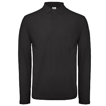 B&C Collection Mens Long Sleeve Polo Shirt