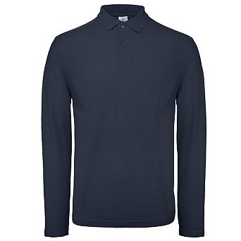 B&C Collection Mens Long Sleeve Polo Shirt