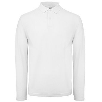 B&C Collection Mens Long Sleeve Polo Shirt
