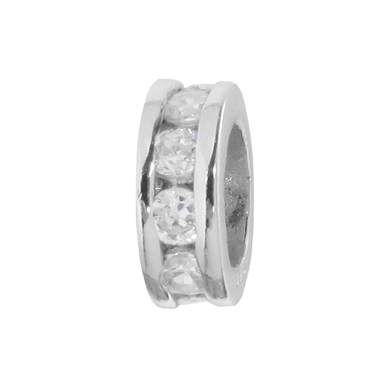 Individuality Beads Sterling Silver Crystal Round Bead, Womens, White - 91773338 - Jewelry This sparkling crystal bead will add a twinkling t sku 91773338