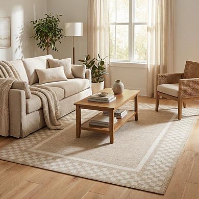 Modern Area Rug Machine Washable Non Slip Non Shedding Stain Resistant Floor Cover for Dining Room