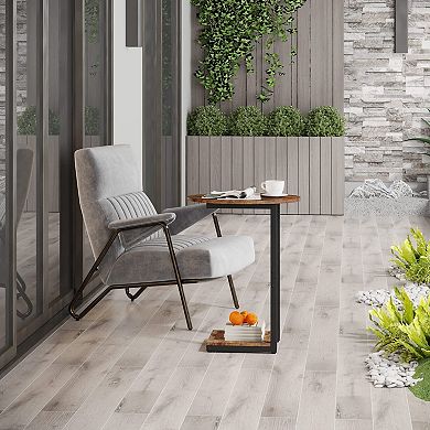 C-Shaped Sofa Side Table Living Room Small Spaces