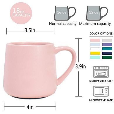 Large Glossy Ceramic Coffee Mug Office Home 18 oz