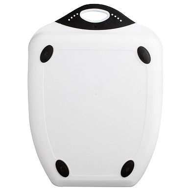 Chop & Scoop Cutting Board, 11x15", White with Black Handle