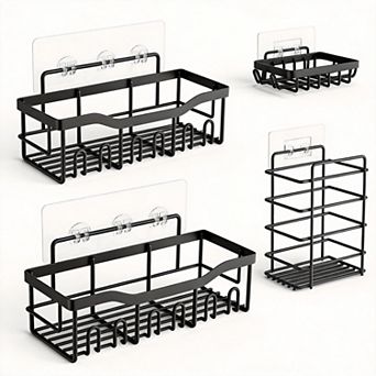 Adhesive Shower Caddy Bath Organizer 5 Pack